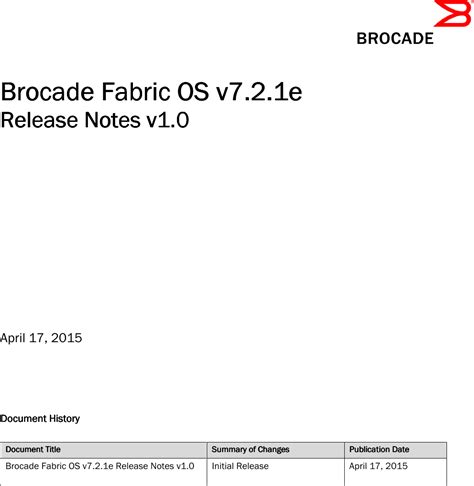 Hello Jersey, FOS v9. . Brocade fos release notes